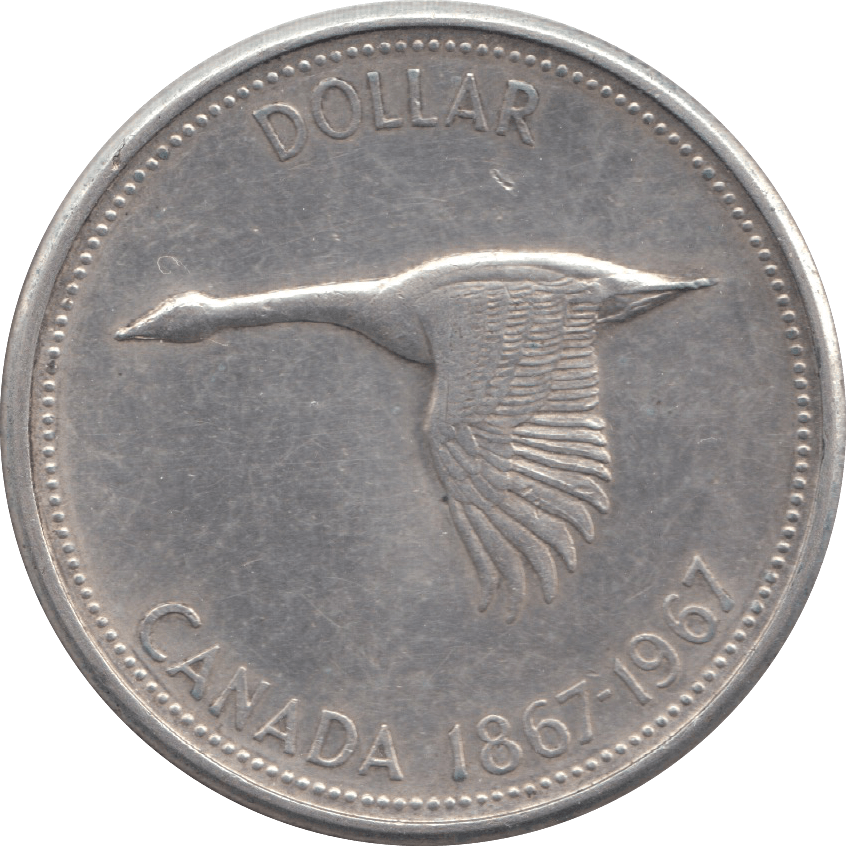 1967 CANADA SILVER DOLLAR - SILVER WORLD COINS - Cambridgeshire Coins