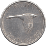 1967 CANADA SILVER DOLLAR - SILVER WORLD COINS - Cambridgeshire Coins