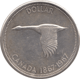 1967 CANADA SILVER ONE DOLLAR - SILVER WORLD COINS - Cambridgeshire Coins