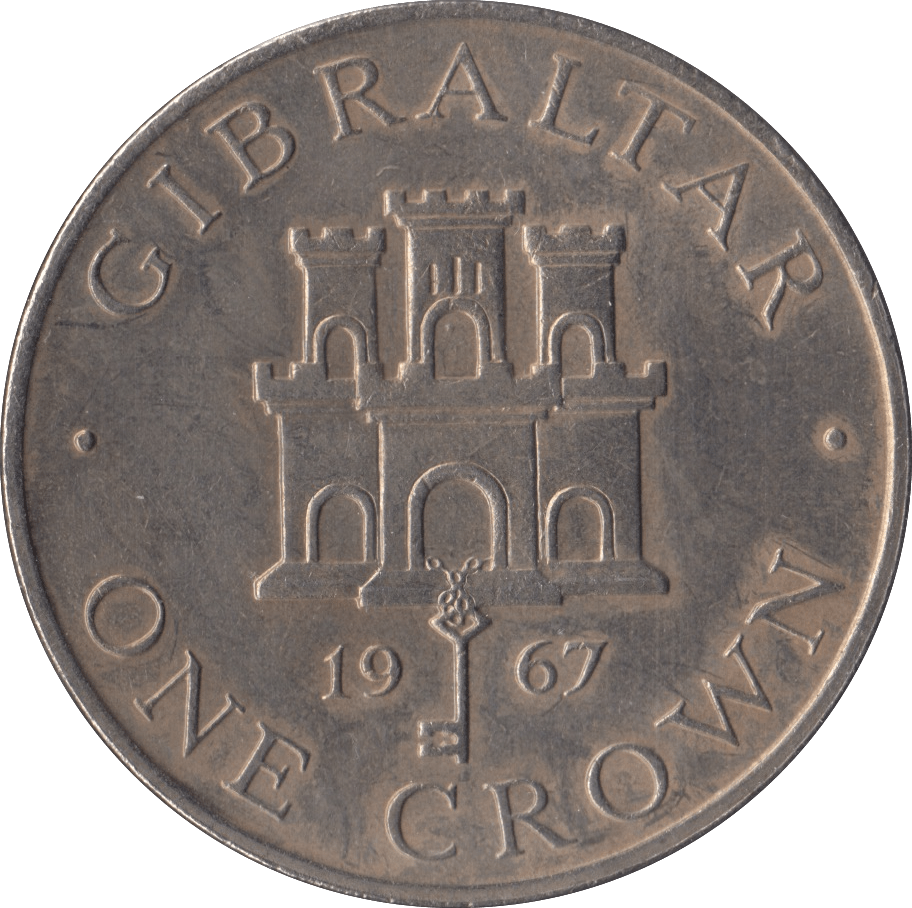 1967 CROWN COIN COIN GIBRALTAR - WORLD COINS - Cambridgeshire Coins