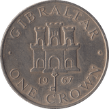 1967 CROWN COIN COIN GIBRALTAR - WORLD COINS - Cambridgeshire Coins