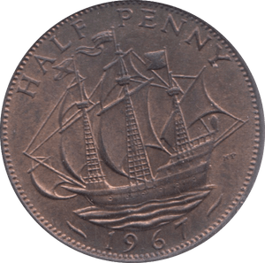 1967 HALFPENNY ( UNC ) 18 - Halfpenny - Cambridgeshire Coins