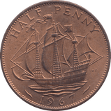 1967 HALFPENNY ( UNC ) - Halfpenny - Cambridgeshire Coins