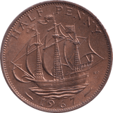 1967 HALFPENNY ( UNC ) - Halfpenny - Cambridgeshire Coins