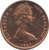 1967 NEW ZEALAND 1 CENT ( PROOF ) - WORLD COINS - Cambridgeshire Coins