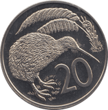 1967 NEW ZEALAND 20 CENT ( PROOF ) - WORLD COINS - Cambridgeshire Coins