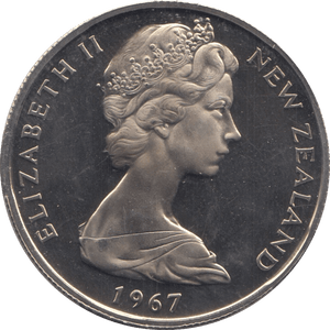 1967 NEW ZEALAND 50 CENT ( PROOF ) - WORLD COINS - Cambridgeshire Coins
