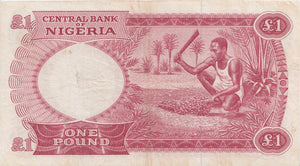 1967 ONE POUND BANKNOTE NIGERIA REF 913 - World Banknotes - Cambridgeshire Coins