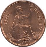 1967 PENNY I ( UNC ) - Penny - Cambridgeshire Coins
