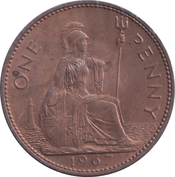1967 PENNY ( UNC ) - Penny - Cambridgeshire Coins