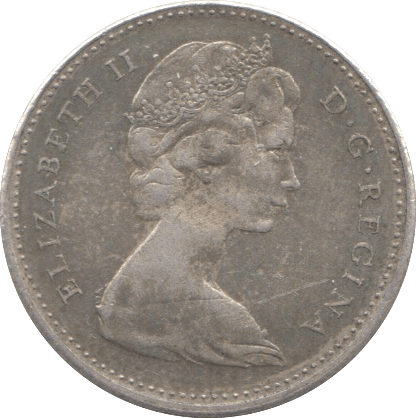 1967 SILVER 10 CENTS CANADA - SILVER WORLD COINS - Cambridgeshire Coins