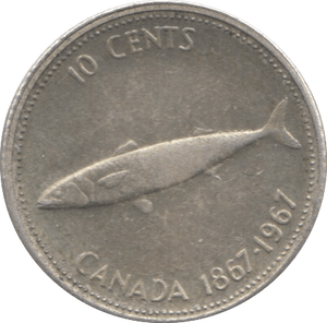 1967 SILVER 10 CENTS CANADA - SILVER WORLD COINS - Cambridgeshire Coins