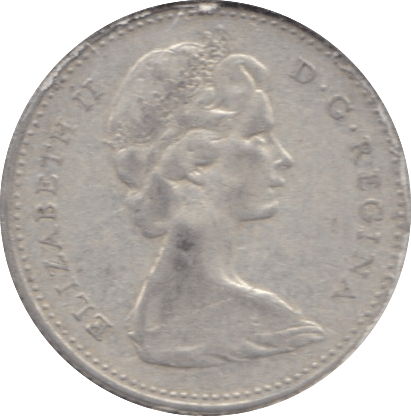 1967 SILVER 10 CENTS CANADA - SILVER WORLD COINS - Cambridgeshire Coins
