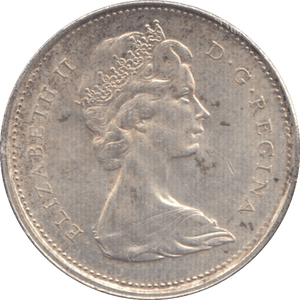 1967 SILVER 25 CENTS CANADA ( UNC ) - SILVER WORLD COINS - Cambridgeshire Coins