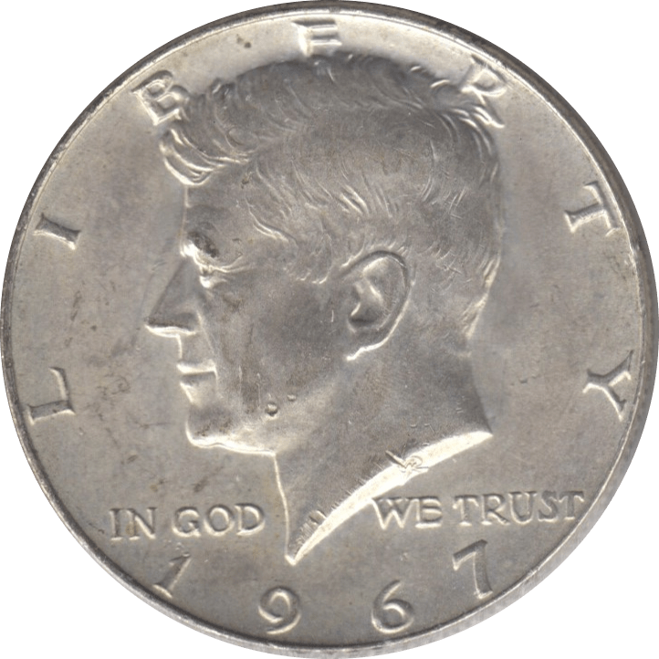 1967 SILVER HALF DOLLAR USA B - WORLD SILVER COINS - Cambridgeshire Coins
