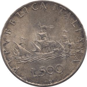 1967 SILVER ITALY 500 LIRA - SILVER WORLD COINS - Cambridgeshire Coins