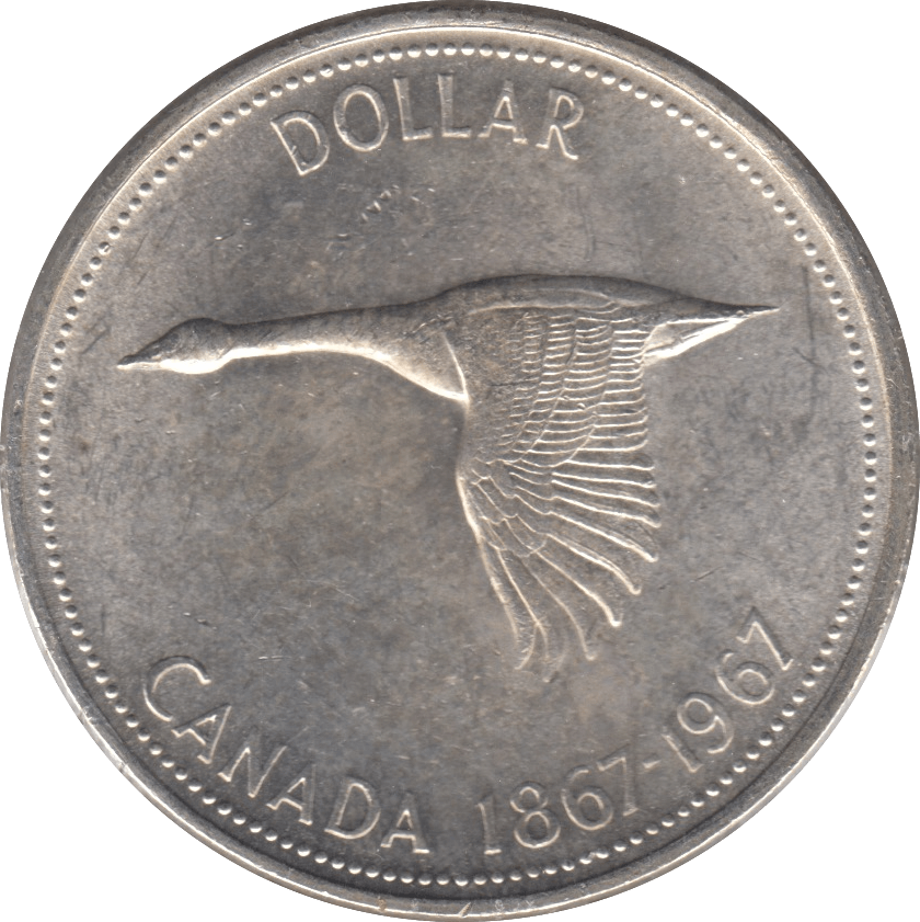 1967 SILVER ONE DOLLAR CANADA - SILVER WORLD COINS - Cambridgeshire Coins