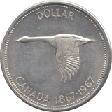 1967 SILVER ONE DOLLAR CANADA - WORLD SILVER COINS - Cambridgeshire Coins