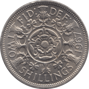 1967 TWO SHILLINGS ( UNC ) - Two SHILLINGS - Cambridgeshire Coins