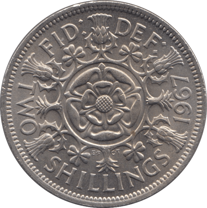 1967 TWO SHILLINGS ( UNC ) - Two SHILLINGS - Cambridgeshire Coins