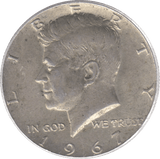 1967 USA HALF DOLLAR - WORLD COINS - Cambridgeshire Coins