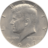 1967 USA HALF DOLLAR - WORLD COINS - Cambridgeshire Coins
