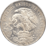 1968 25 PESO MEXICO 2 - SILVER WORLD COINS - Cambridgeshire Coins