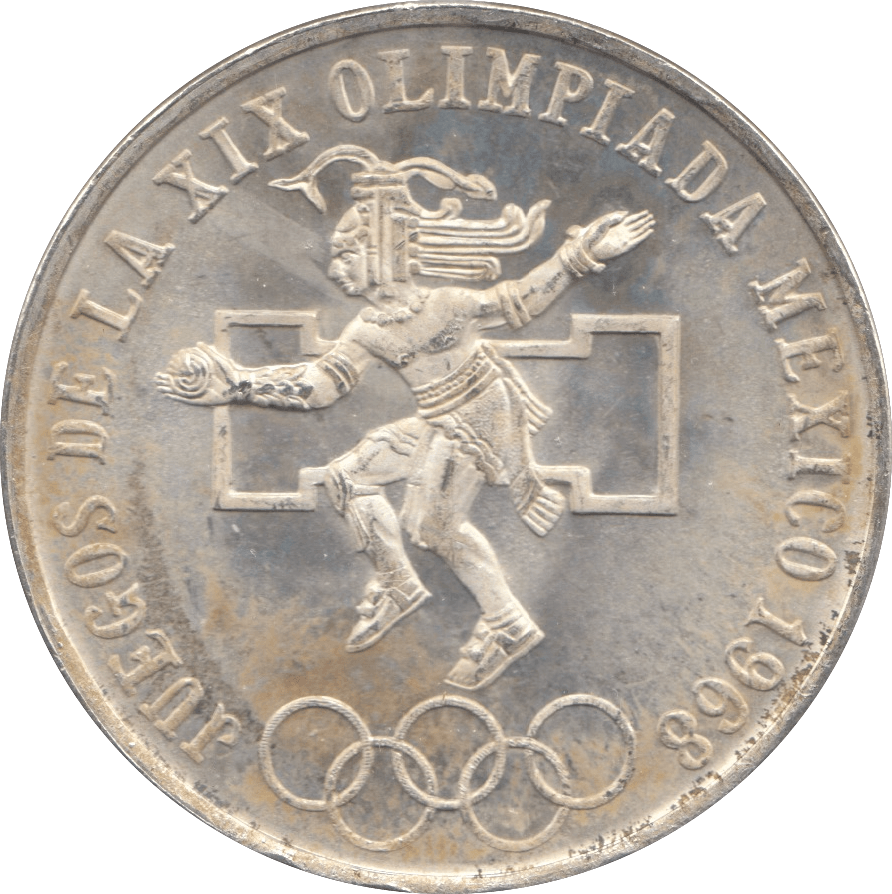 1968 25 PESO MEXICO 2 - SILVER WORLD COINS - Cambridgeshire Coins