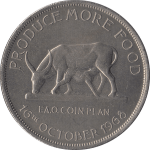 1968 FIVE SHILLINGS COIN UGANDA - WORLD COINS - Cambridgeshire Coins