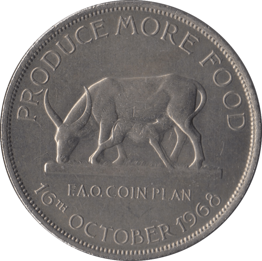 1968 FIVE SHILLINGS COIN UGANDA - WORLD COINS - Cambridgeshire Coins