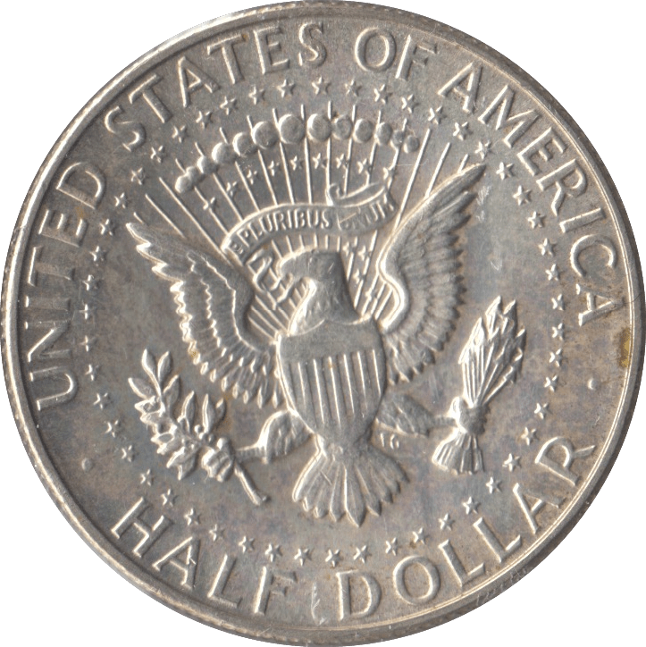1968 HALF DOLLAR USA - SILVER WORLD COINS - Cambridgeshire Coins