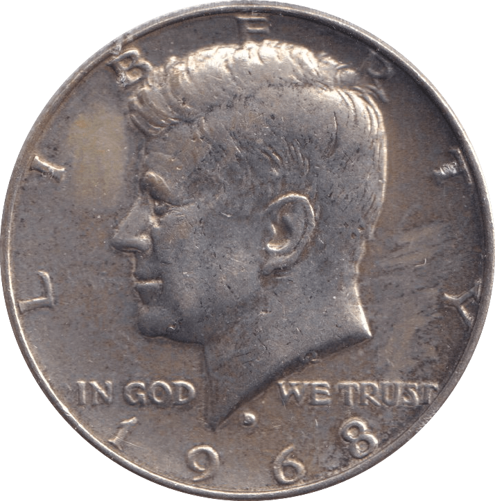 1968 HALF DOLLAR USA - WORLD COINS - Cambridgeshire Coins