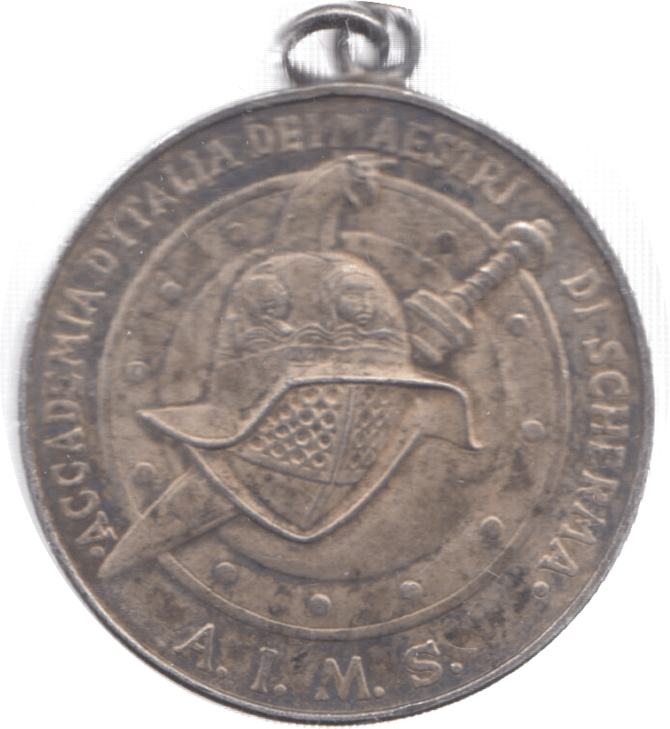 1968 ITALY SILVER A.I.M.S MEDALLION - MEDALLIONS - Cambridgeshire Coins