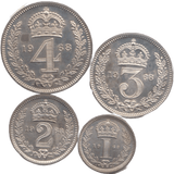 1968 MAUNDY SET ELIZABETH II - Maundy Set - Cambridgeshire Coins