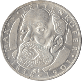 1968 MAX V PETTENKOFER GERMANY SILVER 5 MARKS - SILVER WORLD COINS - Cambridgeshire Coins