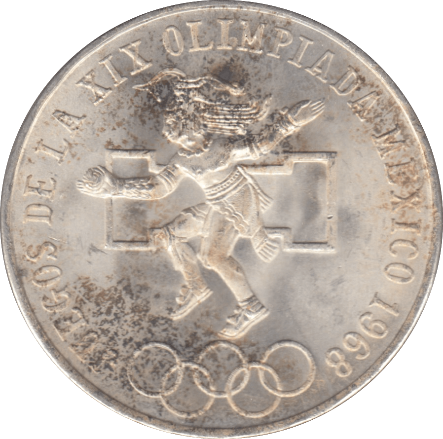 1968 MEXICO SILVER 25 PESOS 2 - WORLD COINS - Cambridgeshire Coins