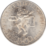 1968 MEXICO SILVER 25 PESOS 2 - WORLD COINS - Cambridgeshire Coins