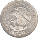 1968 MEXICO SILVER 25 PESOS - WORLD COINS - Cambridgeshire Coins