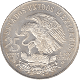1968 MEXICO SILVER 25 PESOS - WORLD COINS - Cambridgeshire Coins