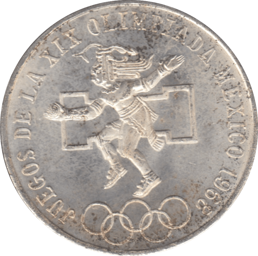 1968 MEXICO SILVER 25 PESOS - WORLD COINS - Cambridgeshire Coins