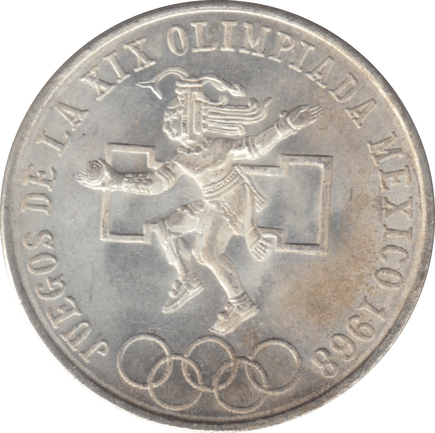 1968 MEXICO SILVER 25 PESOS - WORLD SILVER COINS - Cambridgeshire Coins
