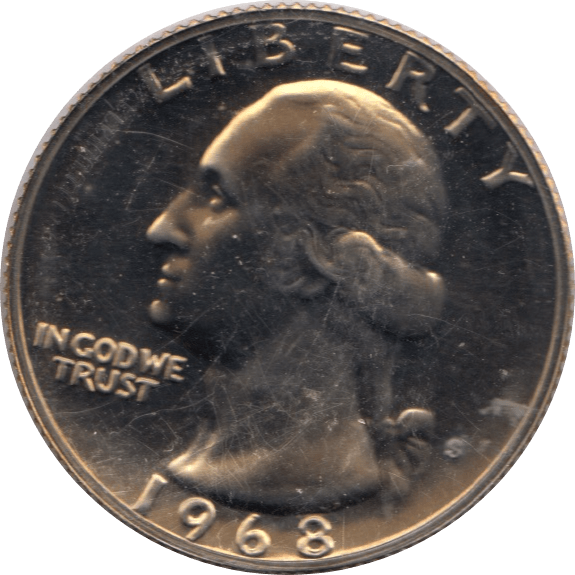 1968 QUARTER DOLLAR USA ( PROOF ) - WORLD COINS - Cambridgeshire Coins