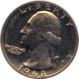 1968 QUARTER DOLLAR USA ( PROOF ) - WORLD COINS - Cambridgeshire Coins