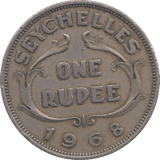 1968 SEYCHELLES ONE RUPEE - WORLD COINS - Cambridgeshire Coins