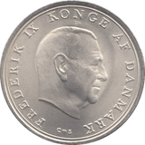 1968 SILVER 10 KRONER DENMARK - SILVER WORLD COINS - Cambridgeshire Coins