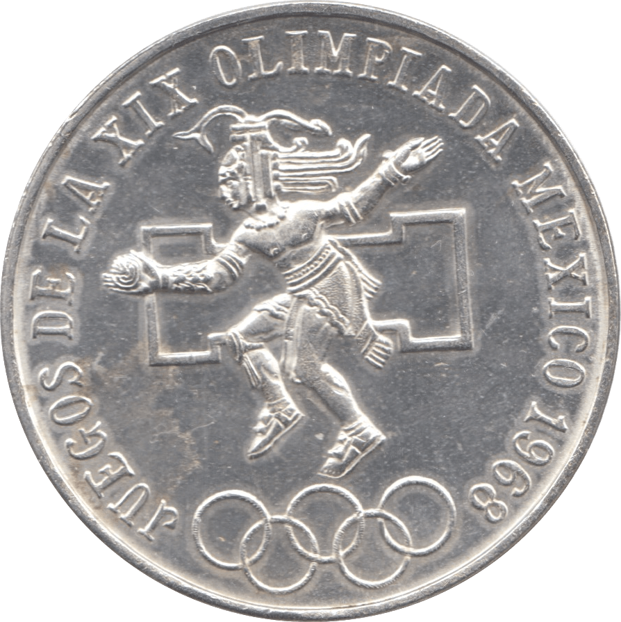1968 SILVER 25 PESOS 1 MEXICO - SILVER WORLD COINS - Cambridgeshire Coins