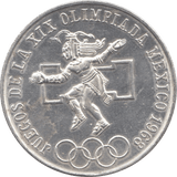 1968 SILVER 25 PESOS 1 MEXICO - SILVER WORLD COINS - Cambridgeshire Coins