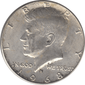 1968 SILVER HALF DOLLAR USA A - WORLD SILVER COINS - Cambridgeshire Coins