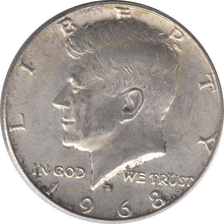 1968 SILVER HALF DOLLAR USA A - WORLD SILVER COINS - Cambridgeshire Coins