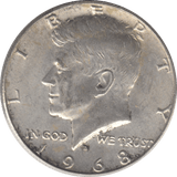 1968 SILVER HALF DOLLAR USA A - WORLD SILVER COINS - Cambridgeshire Coins